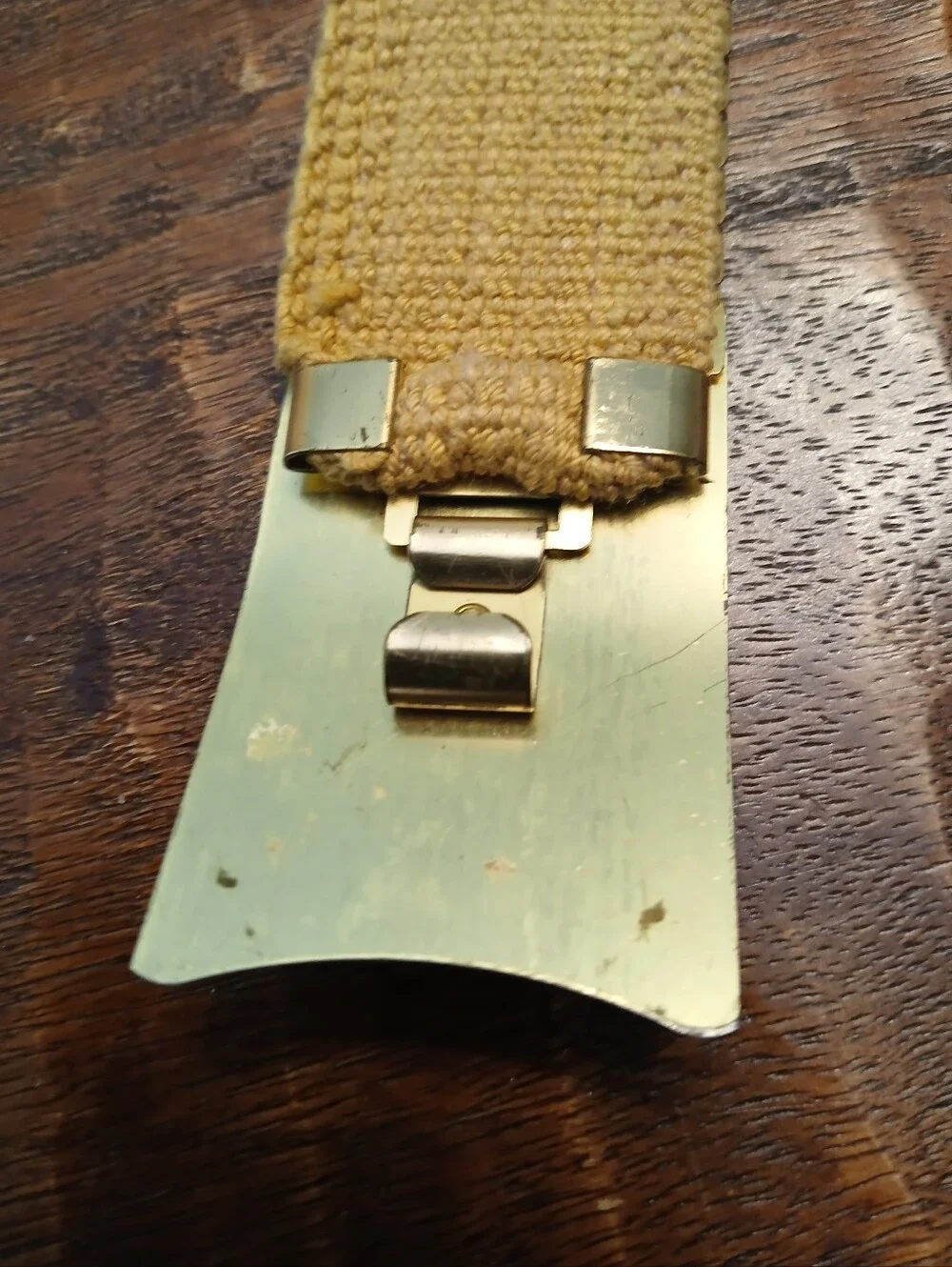 Vintage Snakescale Gold Tone Stretch Belt - Picture 6 of 8